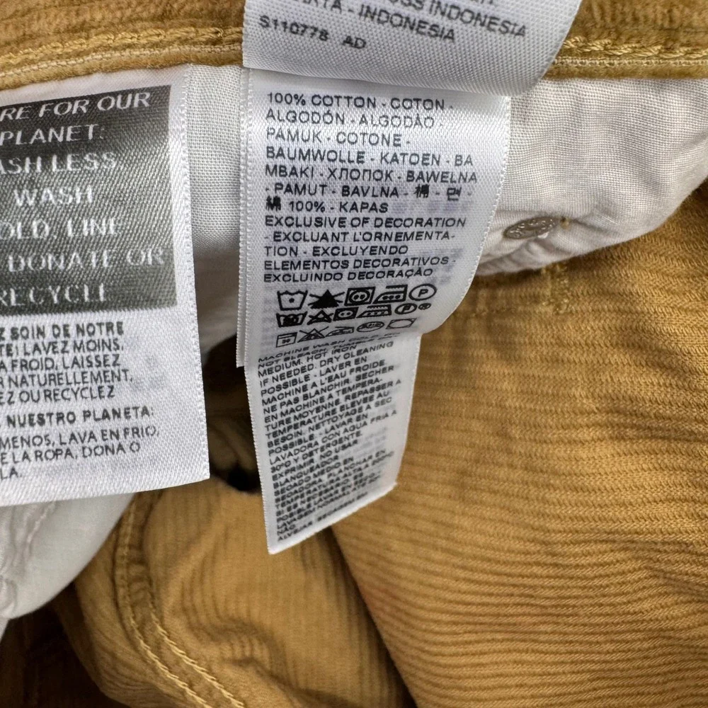 Levi's‎ Low Pro Pants Mens 31x30 Tan Corduroy Relaxed Straight Leg A0964-1842